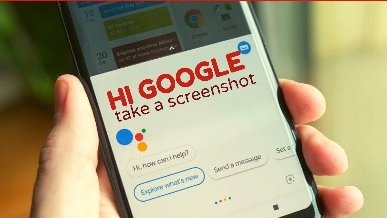 Take Screenshot Using Google Assistance