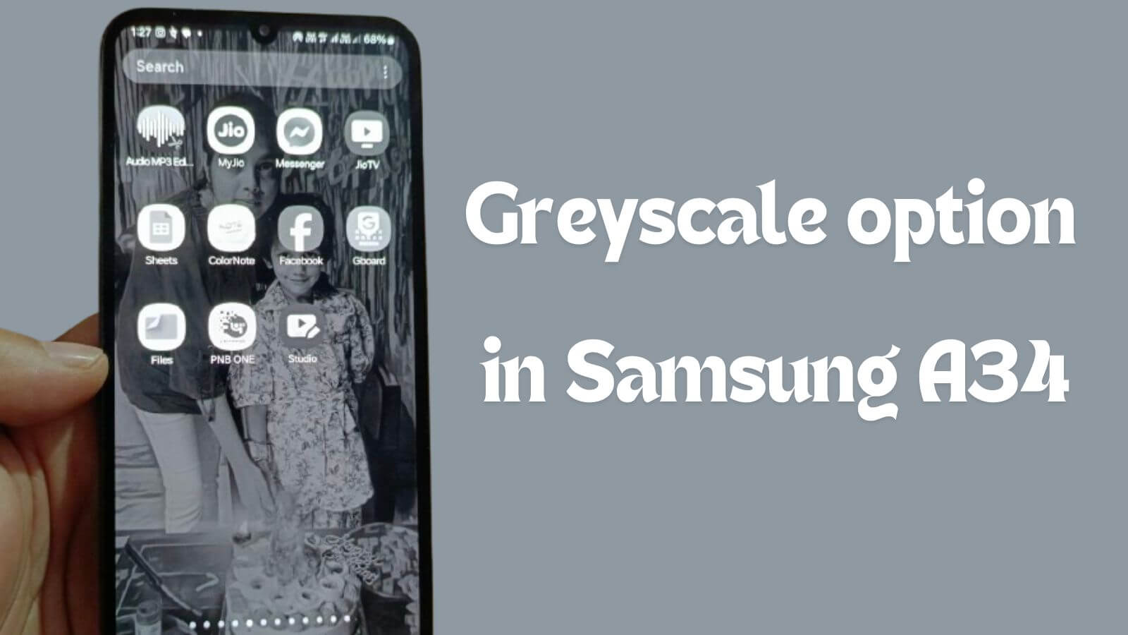 How to Make Your Screen Black and White on Samsung A34